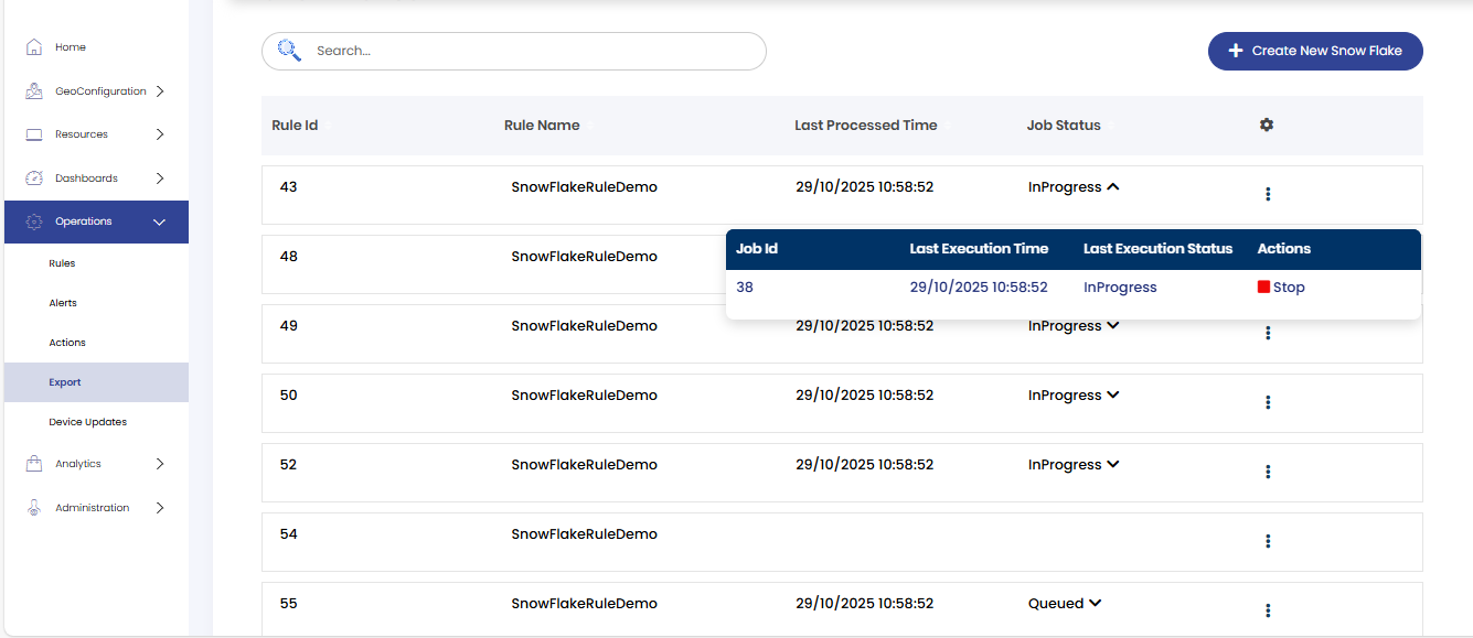 Job Status Details